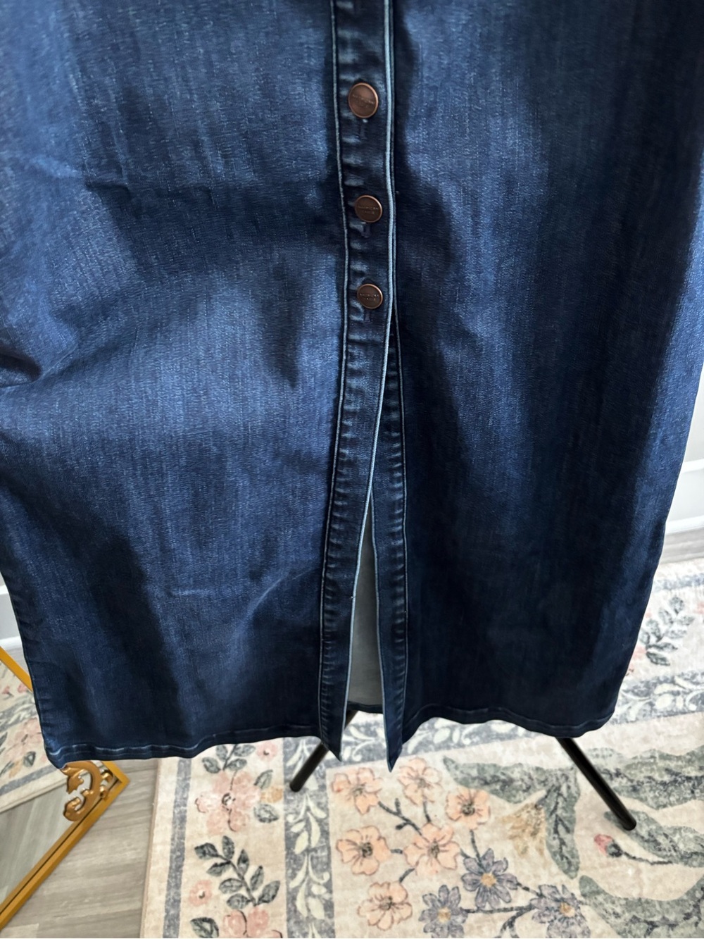 American Eagle Outfitters Blue Denim Midi Dress - Picture 4 of 5